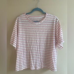 Cropped Casual Short Sleeve Top